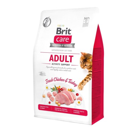 Brit Care GF Activity Support 400 г сухой корм для кошек с курицей 