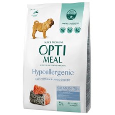 Optimeal Hypoallergenic Medium Large для собак середніх та великих порід з лососем 4 кг