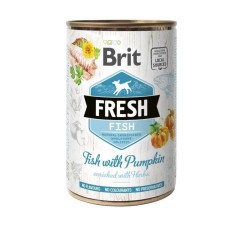 Влажный корм Brit Fresh Fish Pumpkin для собак с рыбой и тыквой 400 г