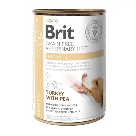 Brit Veterinary Diet Hepatic Cans 400 г вологий корм для собак з нирковою недостатністю