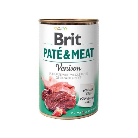 Brit Pate Meat Dog 400 г для собак паштет з олениною 
