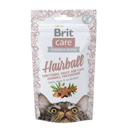 Лакомство Brit Care Hairball для выведения шерсти из желудка кошек 50 г