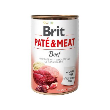 Brit Pate Meat Dog 400 г для собак паштет з яловичиною 