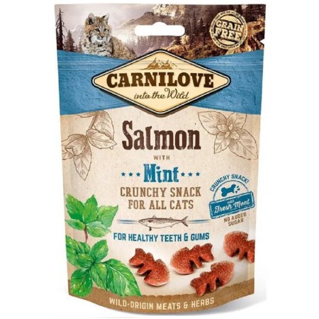 Ласощі для кішок Carnilove Cat Semi Moist Snack, лосось та м'ята 50 г (100410)
