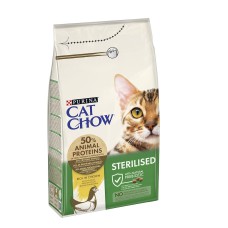 Cat Chow Sterilised Chicken для стерилизованных кошек с курицей 15 кг