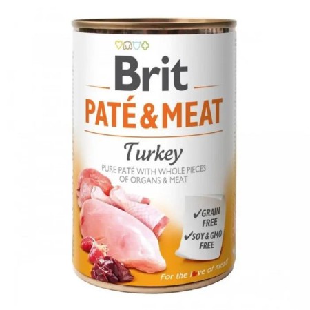 Brit Pate Meat Dog 400 г для собак паштет з індичкою 