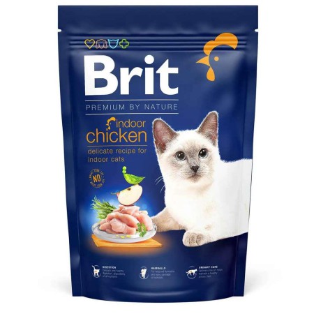 Brit Premium Indoor Chicken 1.5 кг сухий корм для котів, що живуть у приміщенні з куркою