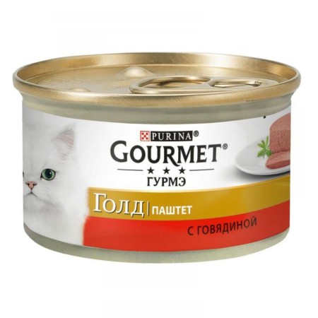 Gourmet Gold для кішок паштет з яловичиною 24x85 г