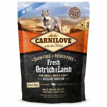 Carnilove Small Breed Ostrich Lamb для собак з м'ясом страуса та ягням 1.5 кг