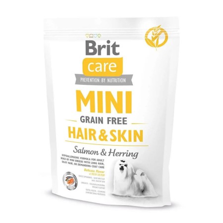 Brit Care Mini GF Hair & Skin для собак з лососем та оселедцем 400 г