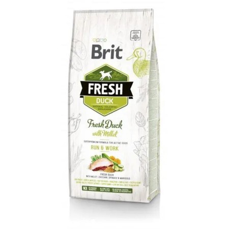 Brit Fresh Duck with Millet Run Work 12 кг сухий корм для собак з качкою 