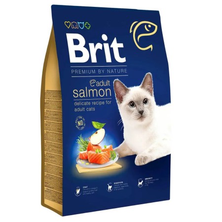 Brit Premium Adult Salmon 8 кг сухий корм для кішок з лососем
