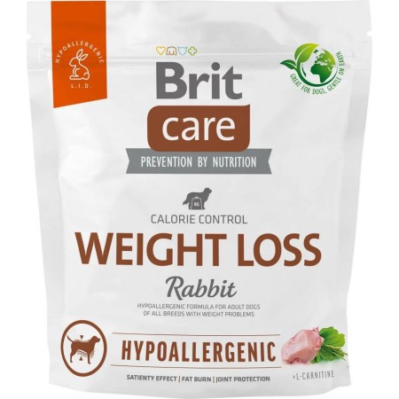 Brit Care Hypoallergenic Weight Loss Rabbit 1 кг сухий корм для собак із кроликом 