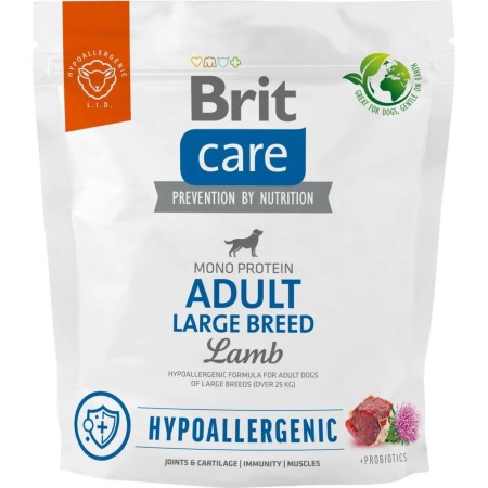 Brit Care Hypoallergenic Adult Large Breed 1 кг сухий корм з ягням для собак великих порід 