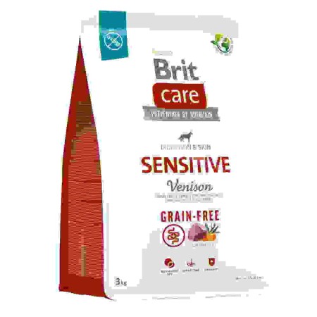 Brit Care Dog Grain-free Sensitive 3 кг сухий корм для собак із чутливим травленням з оленіною