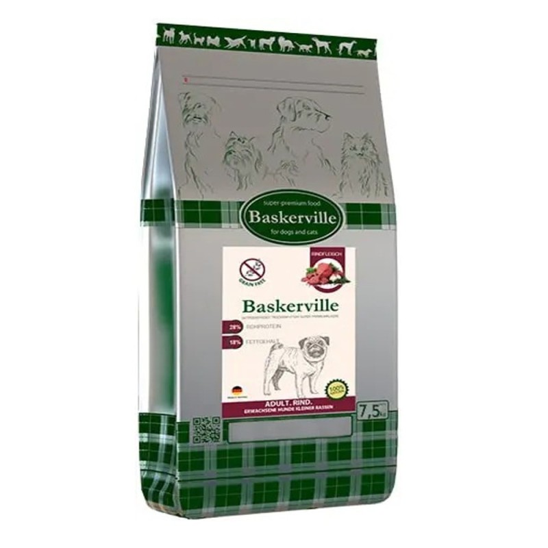 Baskerville HF Adult Rind Getreidefrei kleine Rassen 7.5 кг сухой корм для собак мелких пород