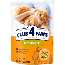 Клуб 4 Лапы Premium Chicken 300 г сухой корм для кошек с кроликом