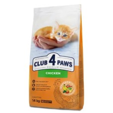 Клуб 4 Лапы Premium Kitten Chicken 14 кг сухой корм для котят с курицей