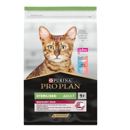 Purina Pro Plan Cat Sterilised Savoury Duo Cod & Trout 10 кг сухий корм із тріскою для стерилізованих кішок