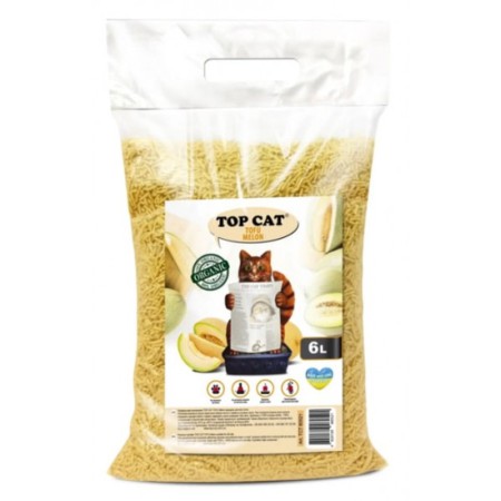 Наповнювач для котячого туалету Top Cat Tofu соєвий з ароматом дині 6 л