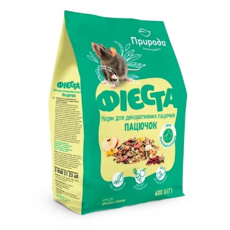 Корм для грызунов Природа Фиеста, Крыска, 600 г (PR241384)