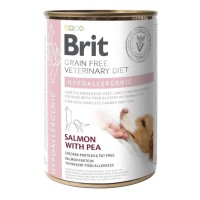 Brit VD Hypoallergenic Cans для собак з лососем та горохом 400 г