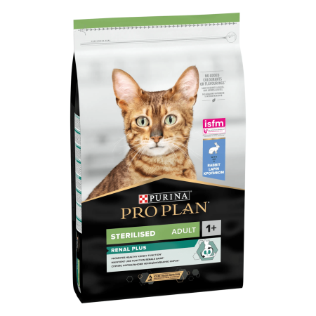 Purina Pro Plan Cat Sterilised Renal Plus Rabbit 10 кг сухий корм для стерилізованих кішок з кроликом