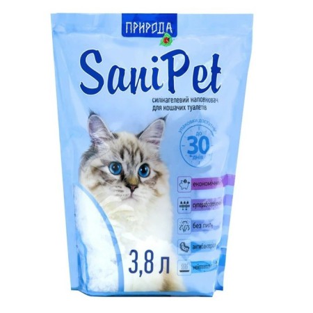 Наповнювач силікагелевий Sani Pet для котячого туалету 3.8 л