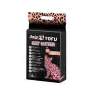 Наповнювач соєвий AnimАll Тофу для котячого туалету з персиком 6 л/2,6 кг