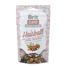 Лакомство Brit Care Hairball для выведения шерсти из желудка кошек 50 г