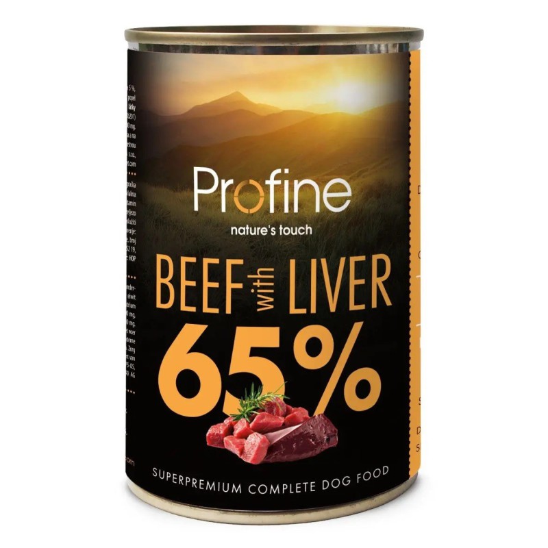 Влажный корм Profine Beef and Liver для собак с говядиной и говяжьей печенью 400 г