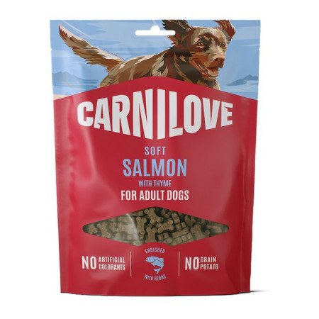 Carnilove Soft Snack Salmon with Thyme 200 г беззернове м’яке ласощі для собак з лососем та тимьяном
