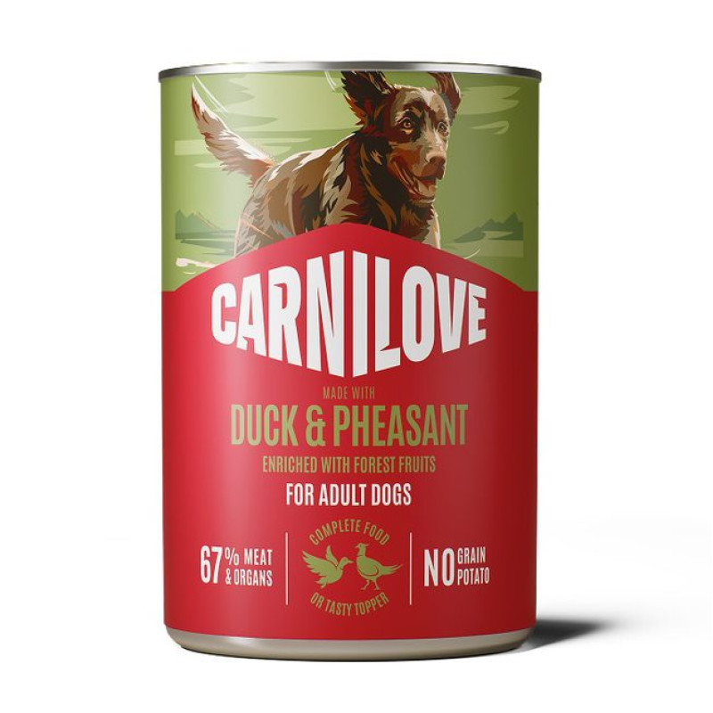 Carnilove Duck & Pheasant 400 г влажный беззерновой корм для взрослых собак с уткой и фазаном