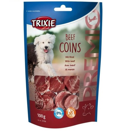 Ласощі для собак Trixie Premio Beef Coins, з яловичиною 100 г (31706)