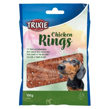 Ласощі для собак Trixie Chicken Rings, з куркою, 100 г (31665)