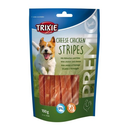 Ласощі для собак Trixie Premio Chicken Cheese Stripes, з куркою та сиром, 100 г (31586)