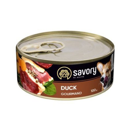 Savory Dog Gourmand Duck для собак с уткой 100 г