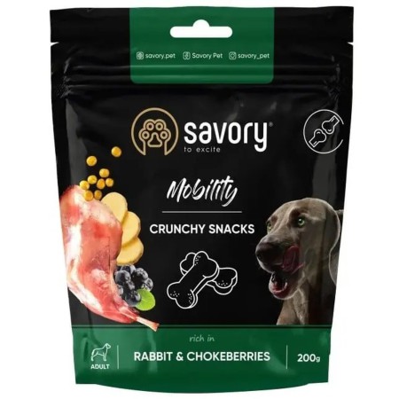 Лакомства Savory Dog Mobility Crunchy Snack с кроликом для собак 200 г (31362)
