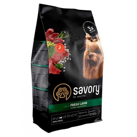 Savory Small Lamb для собак малых пород с ягненком 8 кг