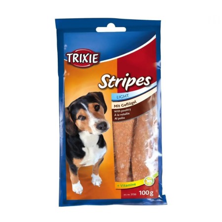 Ласощі для собак Trixie Stripes Light, з м'ясом домашньої птиці, 100 г (3156)