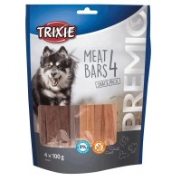 Ласощі для собак Trixie Premio 4 Meat Bars, з куркою, качкою, бараниною та лососем, 4 x 100 г (31853)