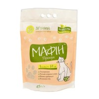 Бентонітовий наповнювач для котячого туалету Мафін Преміум Дрібний 4.5 л