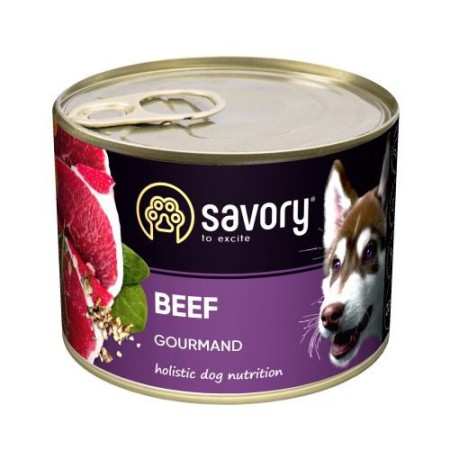 Savory Dog Gourmand Beef для собак с говядиной 200 г