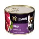 Savory Dog Gourmand Beef для собак з яловичиною 200 г