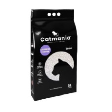 Бентонітовий наповнювач Catmania для кішок з лавандою лаванда, фіолетові гранули 10л, 8.5кг