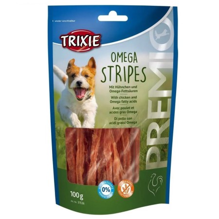 Ласощі для собак Trixie Premio Omega Stripes, з куркою, 100 г (31536)