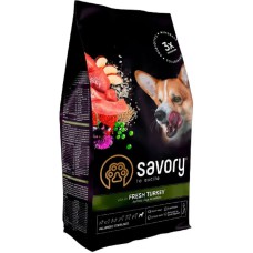 Savory Adult All Breeds Sterilised Fresh Turkey для стерилізованих собак 12 кг