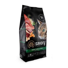 Savory Fresh Turkey & Duck для кішок з індичкою та качкою 400 г