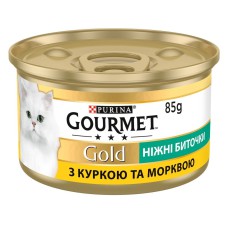 Gourmet Gold Ніжні биточки з куркою та морквою 24x85 г