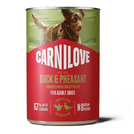 Корм вологий Carnilove Duck & Pheasant для собак паштет качка і фазан 400 г (101388)